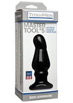 Load image into Gallery viewer, Titanmen Master Tool #5 Angled Wide Anal Plug - Black