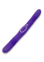 Load image into Gallery viewer, Together Toys Double Delight Rechargeable Silicone Couples Vibrator - Purple/Silver
