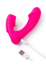 Load image into Gallery viewer, Together Toys Internal Kisses Silicone Rechargeable Dual Stimulation Vibrator with Remote Control
