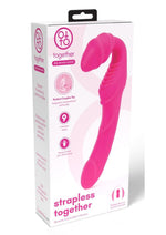 Load image into Gallery viewer, Together Toys Together Silicone Rechargeable Remote Control Strapless Strap-On Vibrator - Pink
