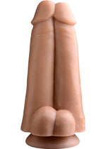 Load image into Gallery viewer, Tom Of Finland Dual Dicks 9.25in Dildo - Vanilla

