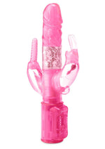 Load image into Gallery viewer, Total Ecstasy Triple Stimulator Rabbit Vibrator - Pink
