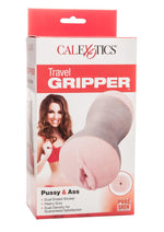 Load image into Gallery viewer, Travel Gripper Dual Density Stroker - Pussy and Ass - Pink
