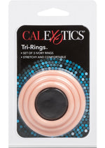 Load image into Gallery viewer, Tri Rings Cock Ring - Vanilla - 3 Piece Set/Set
