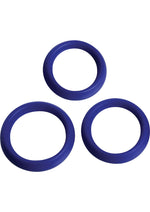 Load image into Gallery viewer, Trinity Men 3 Piece Silicone Erection Rings - Blue
