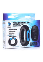Load image into Gallery viewer, Trinity Men Remote Control 7x Rechargeable Silicone Cock Ring - Black
