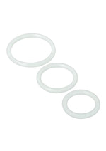 Load image into Gallery viewer, Trinity Men Silicone Cock Rings - Clear - 3 Pack
