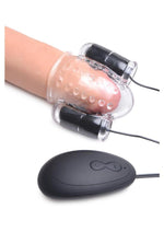 Load image into Gallery viewer, Trinity Men Twin Bullet Penis Head Teaser with Remote Control
