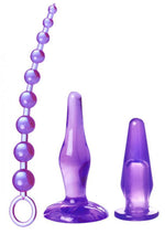 Load image into Gallery viewer, Trinity Vibes Amethyst Adventure 3 Piece Anal Toy Kit - Purple
