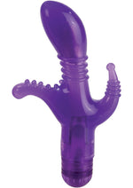 Load image into Gallery viewer, Triple Tease Vibrator - Purple

