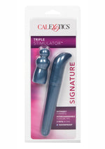 Load image into Gallery viewer, Triple Vibrating G-Spot Stimulator with Pleasure Tips - Blue
