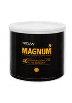 Load image into Gallery viewer, Trojan Magnum 40 Premium Lubricated Latex Condoms Large Size Condoms - Bowl
