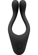 Load image into Gallery viewer, Tryst Rechargeable Multi Erogenous Zone Silicone Massager Waterproof - Black
