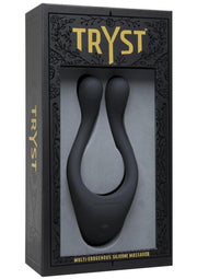 Tryst Rechargeable Multi Erogenous Zone Silicone Massager Waterproof - Black