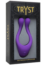 Load image into Gallery viewer, Tryst Rechargeable Multi Erogenous Zone Silicone Massager Waterproof - Purple
