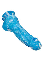 Load image into Gallery viewer, Twisted Love Twisted Dong Silicone Bendable Dildo - Blue
