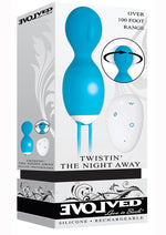 Load image into Gallery viewer, Twistin' The Night Away Silicone Rechargeable Egg with Remote Control - Blue