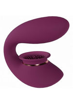 Load image into Gallery viewer, Twitch 3 Silicone Rechargeable Suction and Tongue Vibrator - Burgundy/Red
