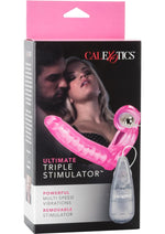 Load image into Gallery viewer, Ultimate Triple Stimulator Vibrating Cock Ring with Remote Control - Pink
