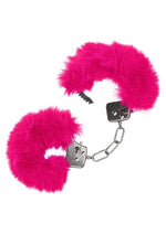 Load image into Gallery viewer, Ultra Fluffy Furry Cuffs - Metal/Pink