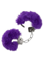 Load image into Gallery viewer, Ultra Fluffy Furry Cuffs - Metal/Purple