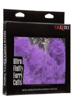 Load image into Gallery viewer, Ultra Fluffy Furry Cuffs - Metal/Purple