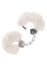 Load image into Gallery viewer, Ultra Fluffy Furry Cuffs - Metal/White