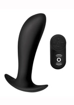 Load image into Gallery viewer, Under Control Rechargeable Silicone Prostate Vibrator with Remote Control - Black
