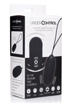 Load image into Gallery viewer, Under Control Rechargeable Silicone Vibrating Bullet with Remote Control - Black
