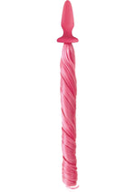 Load image into Gallery viewer, Unicorn Tails Silicone Anal Plug - Pastel Pink/Pink

