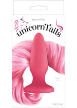 Load image into Gallery viewer, Unicorn Tails Silicone Anal Plug - Pastel Pink/Pink
