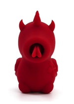 Load image into Gallery viewer, Unihorn Blaze Diablo The Forked Tongue One Rechargeable Silicone Clitoral Vibrator - Red
