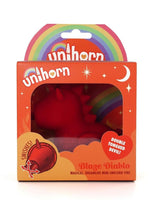 Load image into Gallery viewer, Unihorn Blaze Diablo The Forked Tongue One Rechargeable Silicone Clitoral Vibrator - Red
