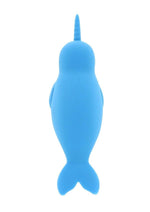Load image into Gallery viewer, Unihorn Of The Sea Neigh Mo The Narwhal Rechargeable Silicone Vibrator - Blue
