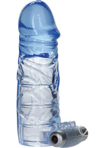 Load image into Gallery viewer, Up Extend It Up Vibrating Extension Sleeve - Blue - 5in
