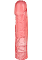 Load image into Gallery viewer, Vac-U-Lock Crystal Jellies Dildo - Pink - 8in
