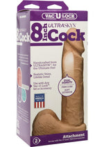 Load image into Gallery viewer, Vac-U-Lock Ultraskyn Dildo - Vanilla - 8in
