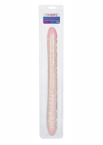 Load image into Gallery viewer, Vanilla Duo Veined Double Dildo - Ivory/Vanilla - 18in
