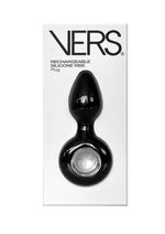 Load image into Gallery viewer, Vers Plug Vibrating Rechargeable Silicone Anal Plug - Black