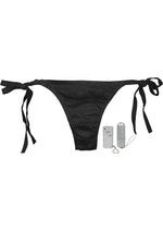 Load image into Gallery viewer, Vibro Panty Vibrating Bikini Remote Control Underwear Panty Vibe - Black - One Size
