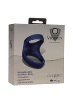 Load image into Gallery viewer, Viceroy Silicone Rechargeable Max Dual Ring - Blue
