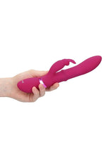Load image into Gallery viewer, Vive Halo Rechargeable Silicone Ring Rabbit Vibrator

