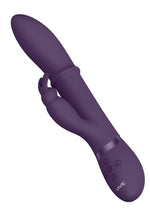 Load image into Gallery viewer, Vive Halo Rechargeable Silicone Ring Rabbit Vibrator
