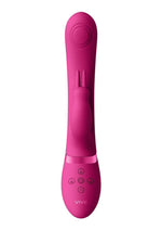 Load image into Gallery viewer, Vive May Dual Pulse-Wave and Vibrating C-Spot and G-Spot Rechargeable Silicone Rabbit
