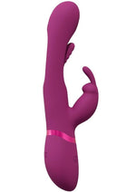 Load image into Gallery viewer, Vive Mika Rechargeable Triple Motor Vibrating Rabbit with G-Spot Stimulator - Pink
