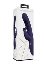 Load image into Gallery viewer, Vive Mika Rechargeable Triple Motor Vibrating Rabbit with G-Spot Stimulator - Purple
