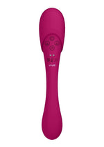 Load image into Gallery viewer, Vive Mirai Rechargeable Silicone Dual Motor Double Ended Bendable Pulse and Air Wave Vibrator
