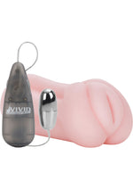 Load image into Gallery viewer, Vivid Raw Cock Tease Vibrating Stroker with Bullet and Remote Control - Pussy - Pink
