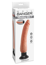 Load image into Gallery viewer, Wall Bangers Vibrating Slim 7 Dildo - Flesh/Vanilla - 9in
