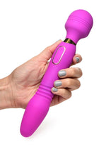 Load image into Gallery viewer, Wand Essential Ultra Thrust-Her Deluxe Rechargeable Silicone Thrusting and Vibrating Wand
